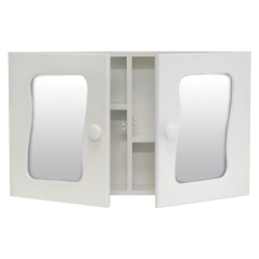 Cabinet Bathroom Wooded Double Door
