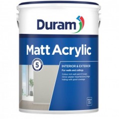 Duram Matt Acrylic Chena White 5l