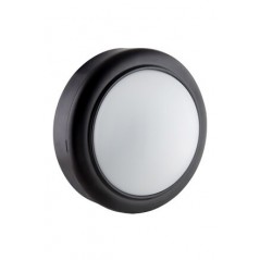 Led Round Bulkhead 140mm Black 1x8w