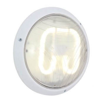 Euro Bulkhead 270mm White 1x2d 16w