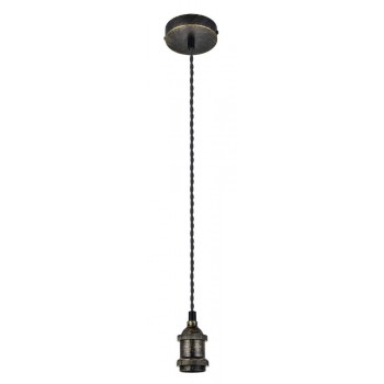 Antique Brass/ Black Twist Cable