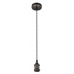Antique Brass/ Black Twist Cable