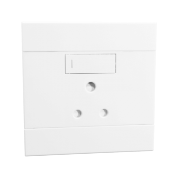 Single Socket, 16amp, White, Veti 2