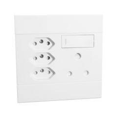 Socket 1x 16amp & 3xv-slim Veti