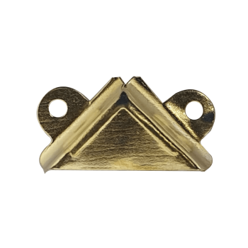 4mm Mirror Corner Brass Plated With Screws Quantity:4