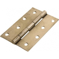 65mm Steel Butt Hinge Brass Plated