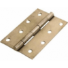 100mm Steel Butt Hinge Brass Plated