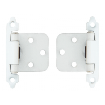 White Self Closing Hinges With Screws Quantity:2