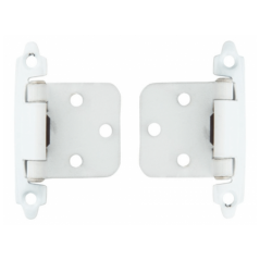White Self Closing Hinges With Screws Quantity:2