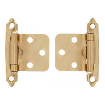 Brass Plated Self Closing Hinges With Screws Quantity:2