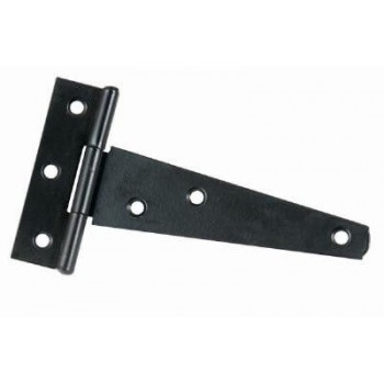 102mm Steel Tee Hinge Black Japan Plated With Screws