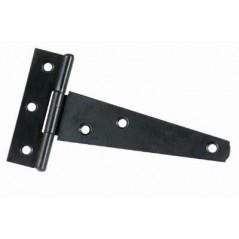102mm Steel Tee Hinge Black Japan Plated With Screws