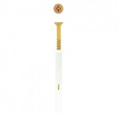 Eureka Nail-in White Rimmed 6x55mm Quantity:15