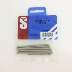 Pre Pack Masonry Nails Zp 3.5mm X 70mm Quantity:10