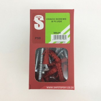 Svb Coach Screws & Plugs M8 X 90mm Quantity:50