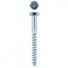 Eureka Coach Screw Galvanised Mild Steel 8x75mm Quantity:50