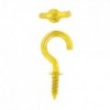 Eureka Cup Hook Round Brass Plated 12mm Quantity:25