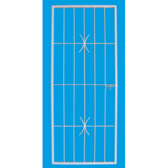 Security Gate Econo White 760mmx1950mm
