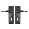 6" Common Steel Handles Black Satin Plated