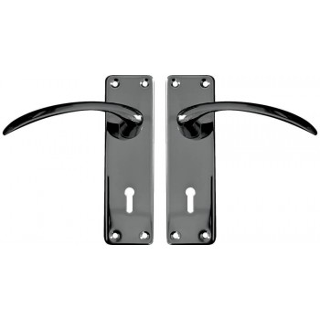 6" Emerald Steel Handles Black Satin Plated