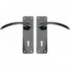 6" Emerald Steel Handles Black Satin Plated