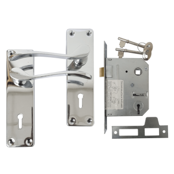 Sapphire Handle & 2 Lever Sabs Lockset