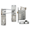 Sapphire Handle & 2 Lever Sabs Lockset