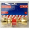 6100 Cylindrical Lockset Brass Plated