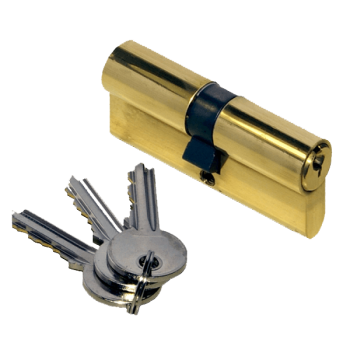 60mm Brass Double Profile Cylinder