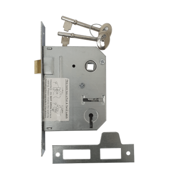 2 Lever Contractor Lock Insert Brass Plated