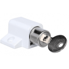 Patio Door Night Latch (push Lock) White