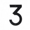 Black Plastic Number 200mm - Nr 3