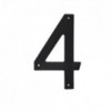 Black Plastic Number 200mm - Nr 4