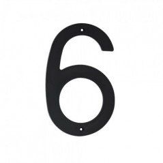 Black Plastic Number 200mm - Nr 6