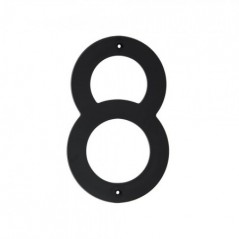 Black Plastic Number 200mm - Nr 8
