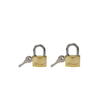 30mm & 40mm Brass Padlocks Twin Pack
