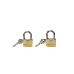 30mm & 40mm Brass Padlocks Twin Pack