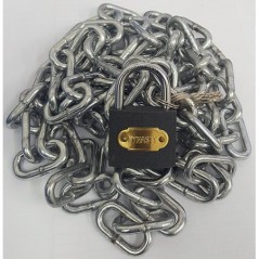 Galvanised Chain 3mm X 2m With Padlock 32mm