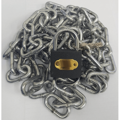 Galvanised Chain 4mm X 2m With Padlock 32mm