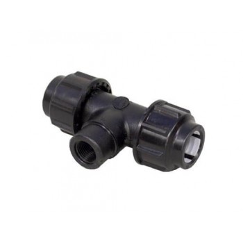 Hdpe Tee Female 20mmx3/4" Splashworks