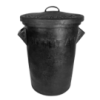 Fragram Waste Rubber Dust Bin With Lid