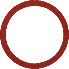 Compression Fiber Washers 15mmx5 Sabs