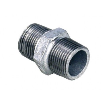 Galvanised Hex Nipple 22mmx2