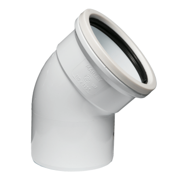 Soil & Vent Bend 110mm X 45deg Plain Sabs