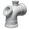 Soil & Vent Bend 110mm Vent Horn Inspection Hole 90 Deg Sabs