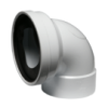 Soil & Vent Pan Collar Bent Plain 90deg 110mm Sabs