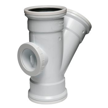 Soil & Vent Junction Access Heel 135deg 110mm