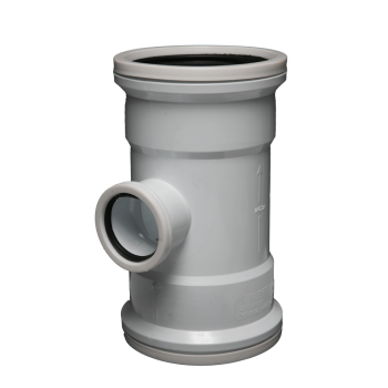 Soil & Vent Junction Sabs Red Plain 90deg 110mm