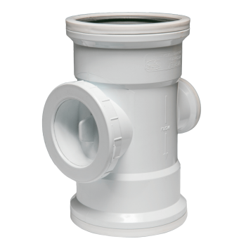 Soil & Vent Junction Sabs Red Acc Heel 95deg 110mm