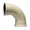 Underground Bend 110mm X 90 Deg Plain Sabs